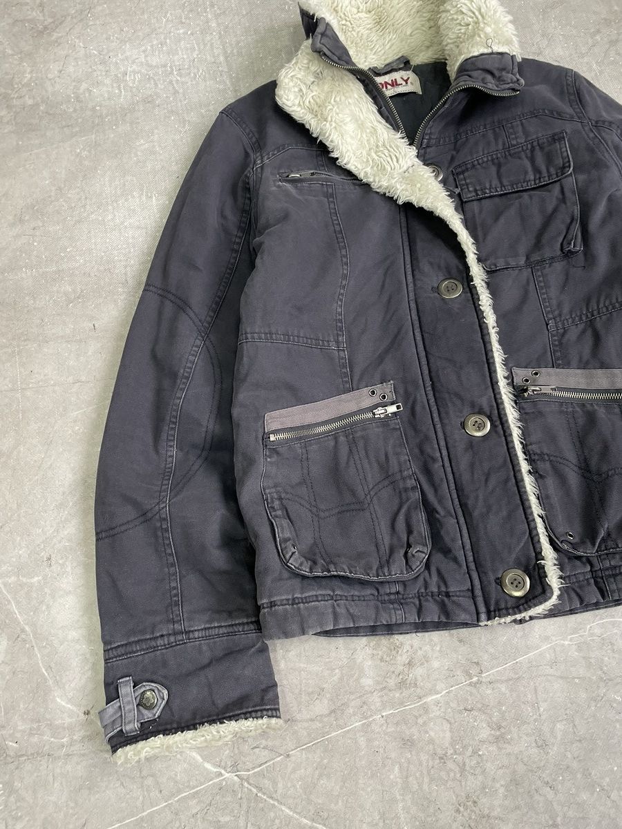 Hysteric Glamour Yohji Yamamoto style fur jacket military army vibe y2k Size US M / EU 48-50 / 2 - 2 Thumbnail