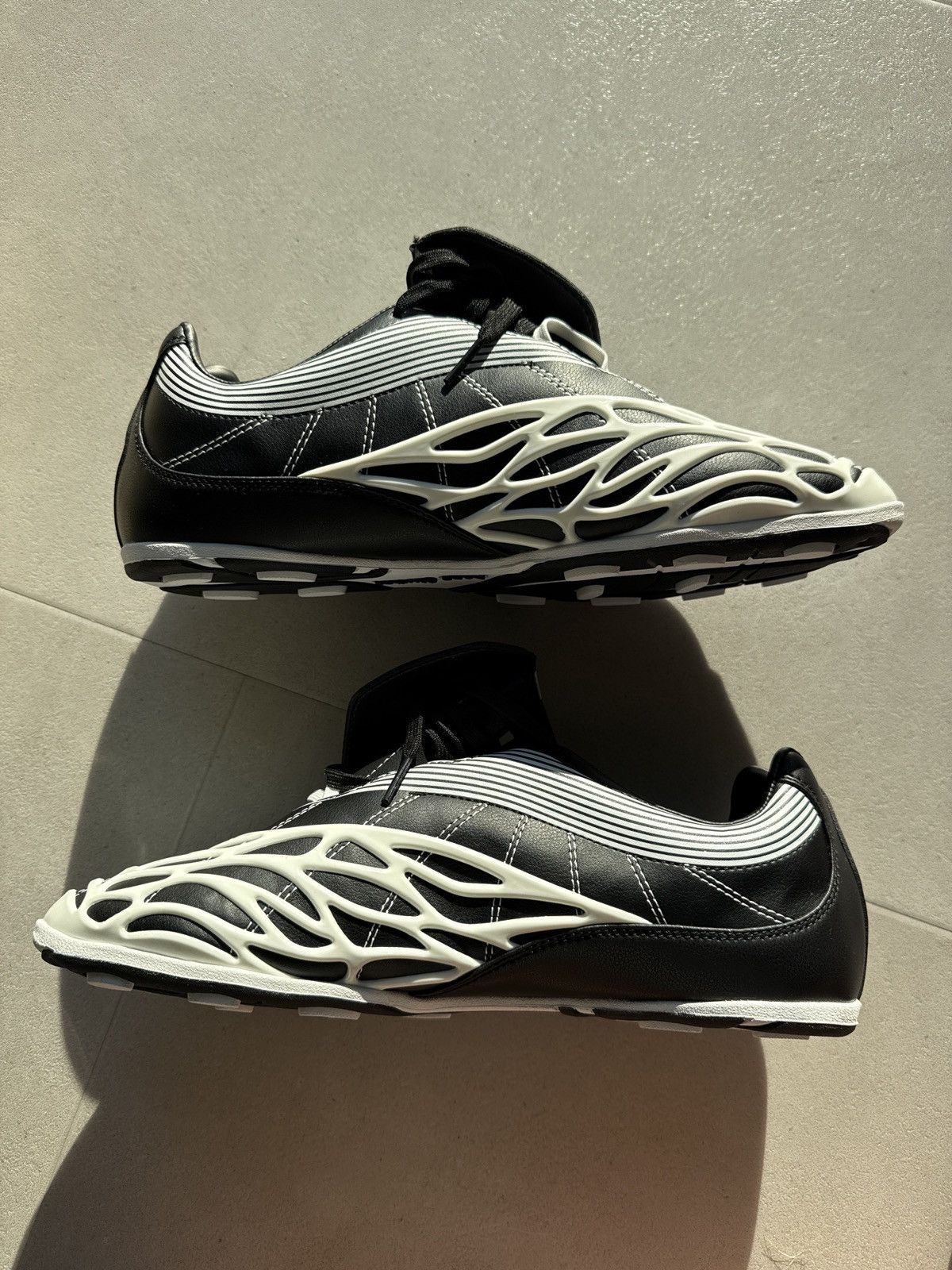 Acne Studios Acne Studios x Kappa SP-UX Lace Up black white low sneakers Size US 10 / EU 43 - 3 Thumbnail