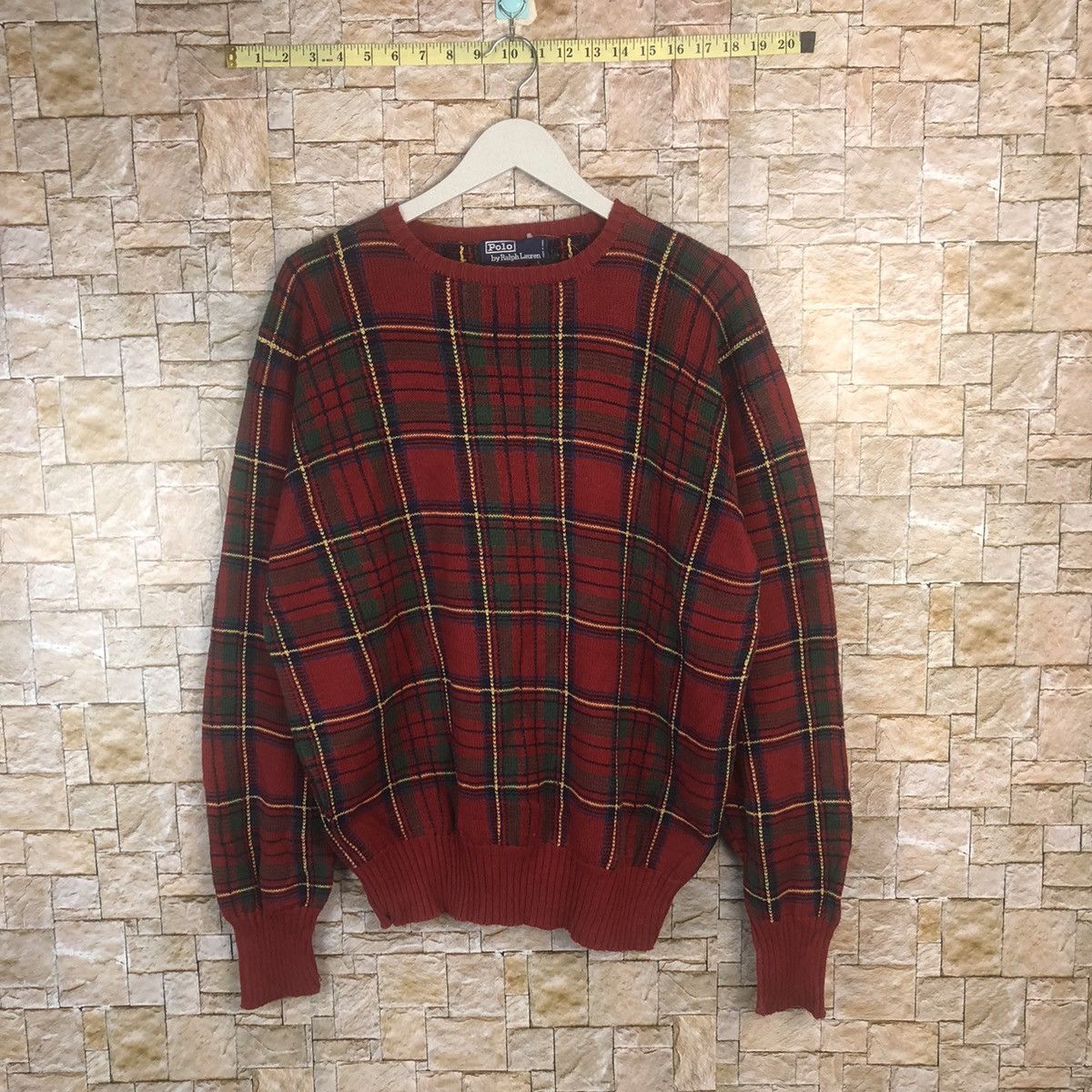 Ralph Lauren Polo Ralph Lauren checkered Red Knitwear #A22 Size US L / EU 52-54 / 3 - 1 Thumbnail