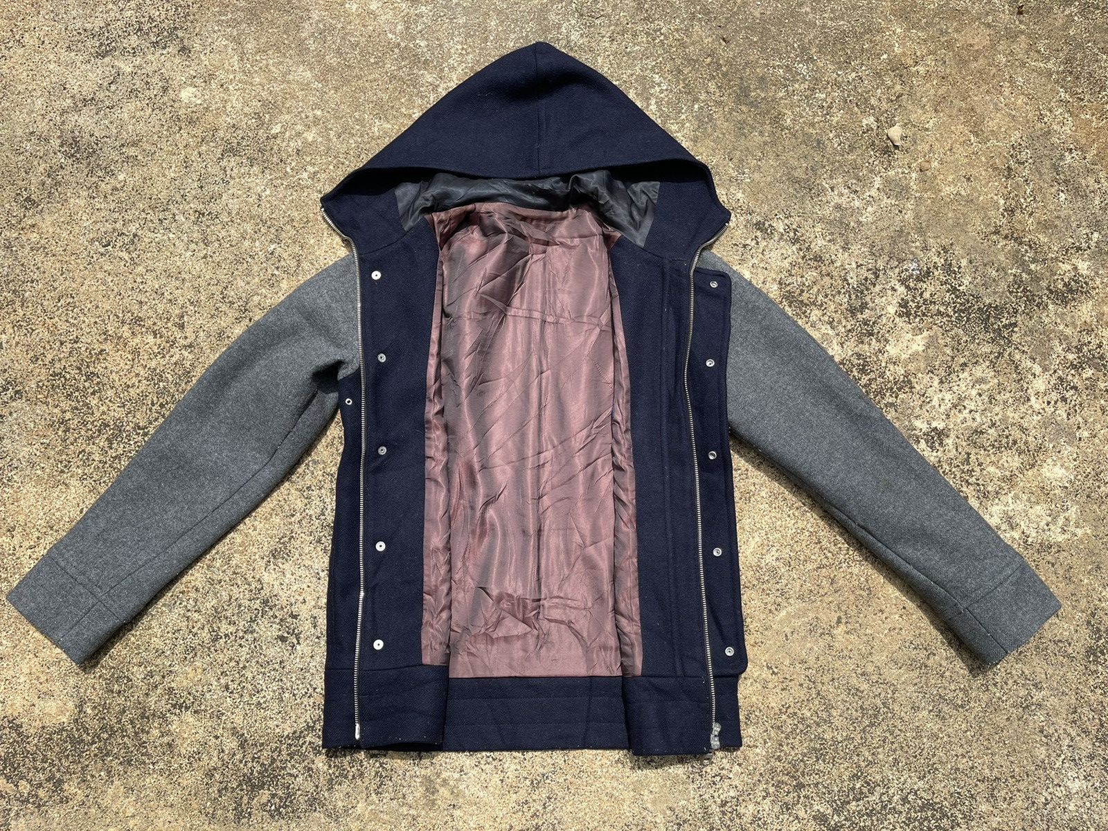 ABAHOUSE ABAHOUSE Sample Wool Hooded Jacket Size 3 (M-L) Size US M / EU 48-50 / 2 - 14 Thumbnail
