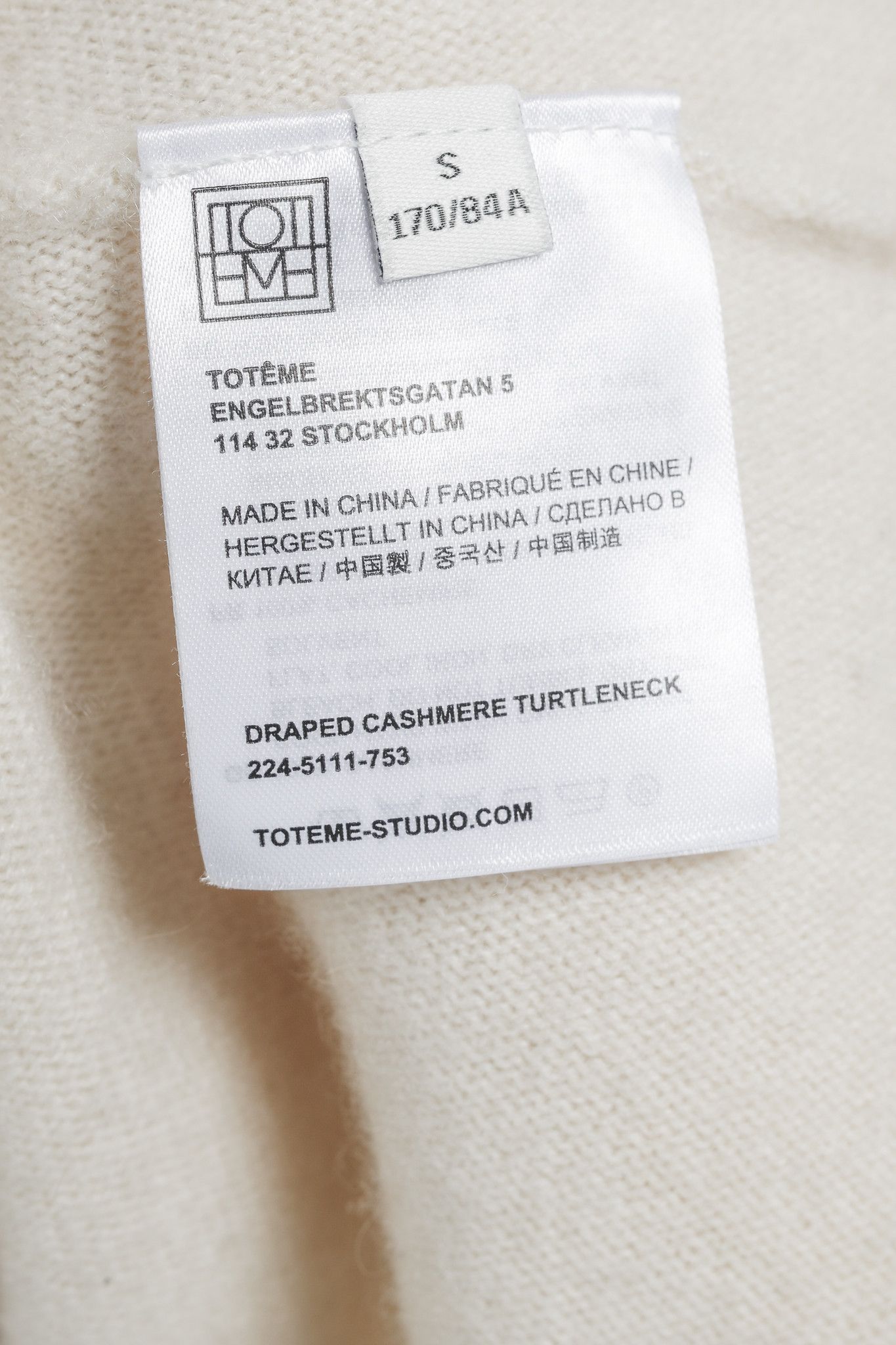 Toteme Toteme Macadamia Draped Cashmere Turtleneck Sweater Dress Size S / US 4 / IT 40 - 9 Thumbnail