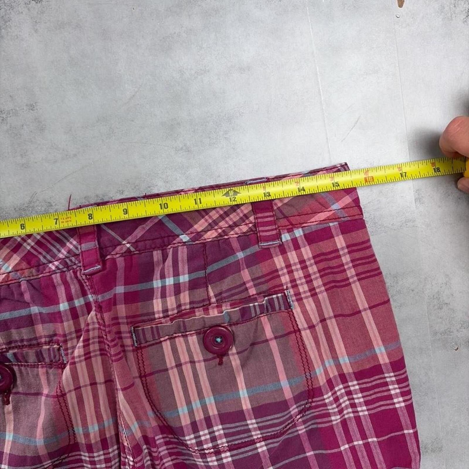 Aeropostale Y2K Purple Aeropostale Grunge Plaid Mini Gothic Shorts Size 31" - 6 Thumbnail
