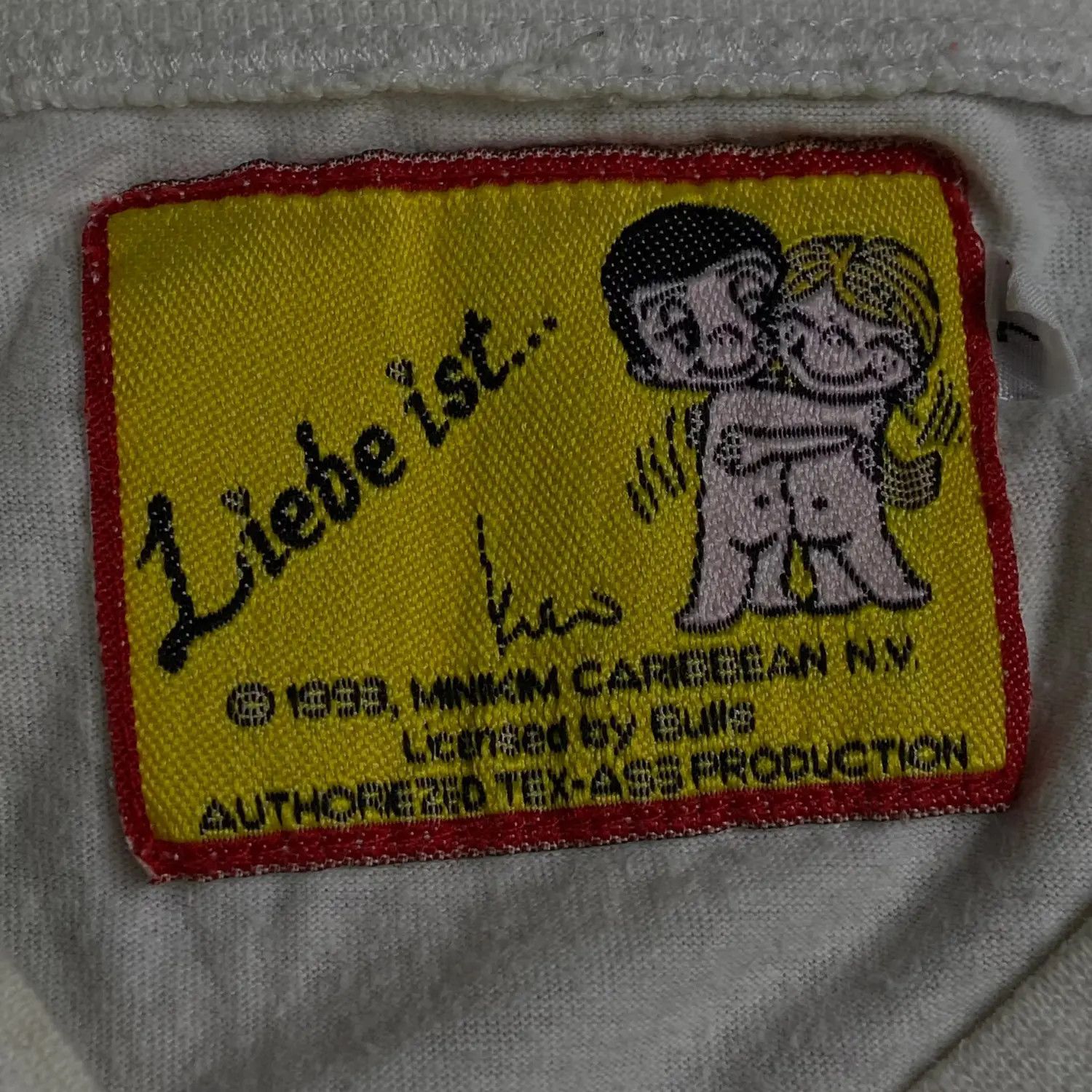 Vintage Mens Vintage T Shirt Lieve ist 1999 Minikin Size L Size US L / EU 52-54 / 3 - 4 Thumbnail