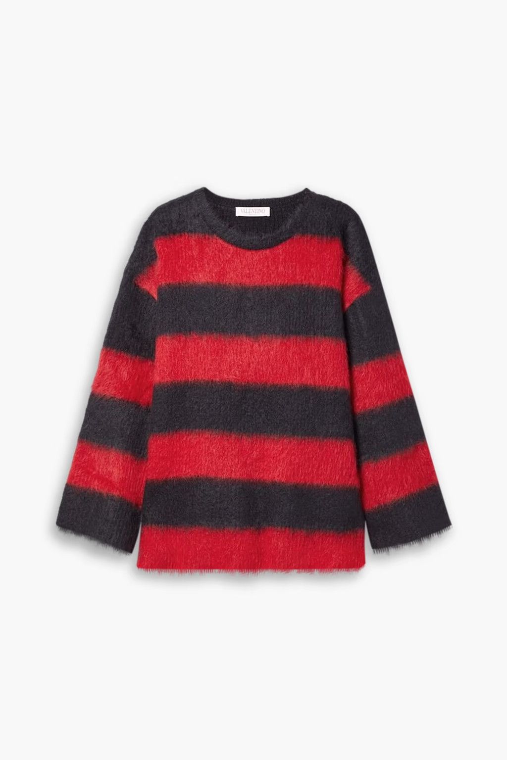 Valentino o1y0326 Crewneck Sweater in Red/Black Size XS / US 0-2 / IT 36-38 - 1 Thumbnail