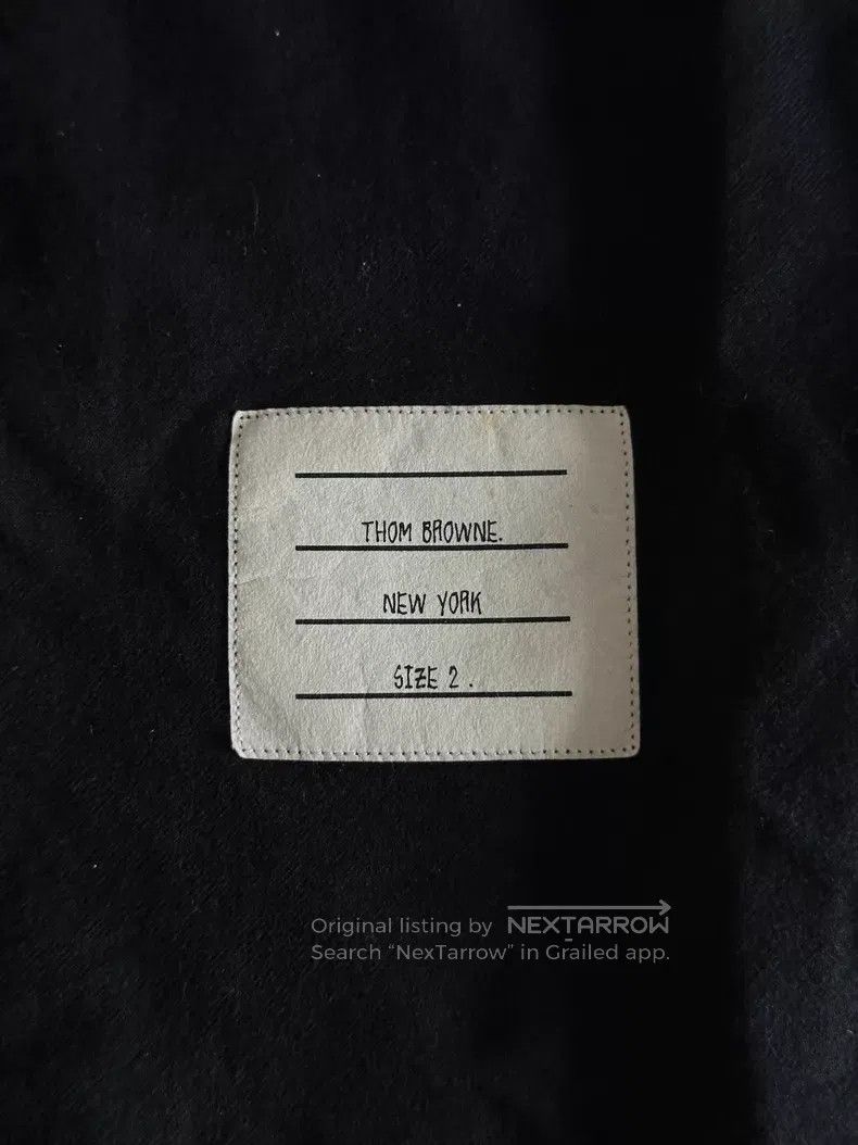 Thom Browne Thom Browne Navy Striped Shirt with Cuffs Size US M / EU 48-50 / 2 - 4 Thumbnail