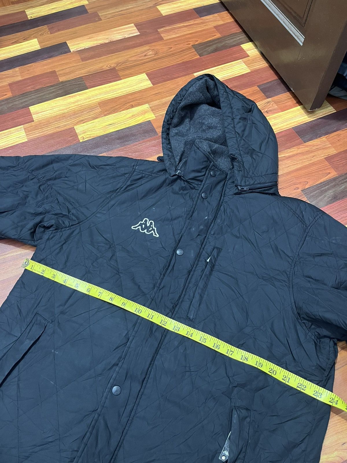 Kappa Vintage Kappa Black Bench Coat Long Parka Hooded Size US XL / EU 56 / 4 - 14 Thumbnail