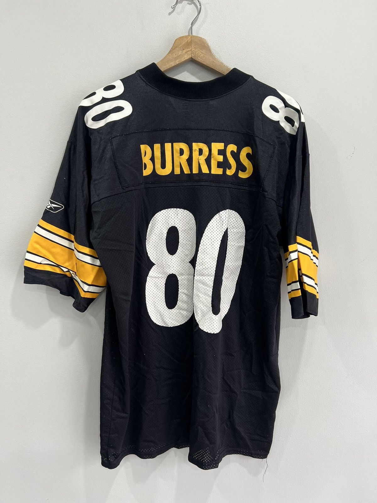 Reebok Steelers Pittsburgh Burress Football nfl jersey y2k Size US L / EU 52-54 / 3 - 2 Thumbnail