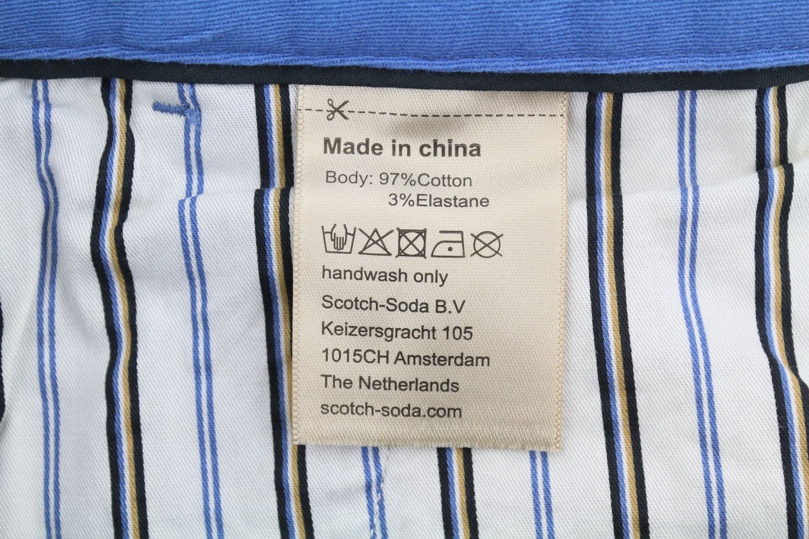 Scotch & Soda THE DRIFT W31/L32 Blue Tapered Stretch Trousers 88602 Size US 31 - 9 Thumbnail