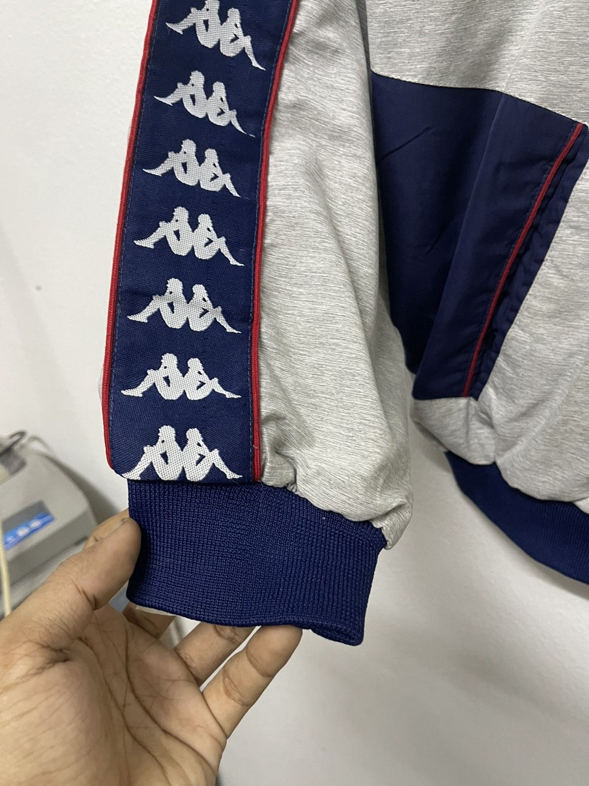Kappa × Vintage 90s KAPPA SIDETAPE TRACKTOP LIGHT JACKET OG DESIGN Size US L / EU 52-54 / 3 - 11 Thumbnail
