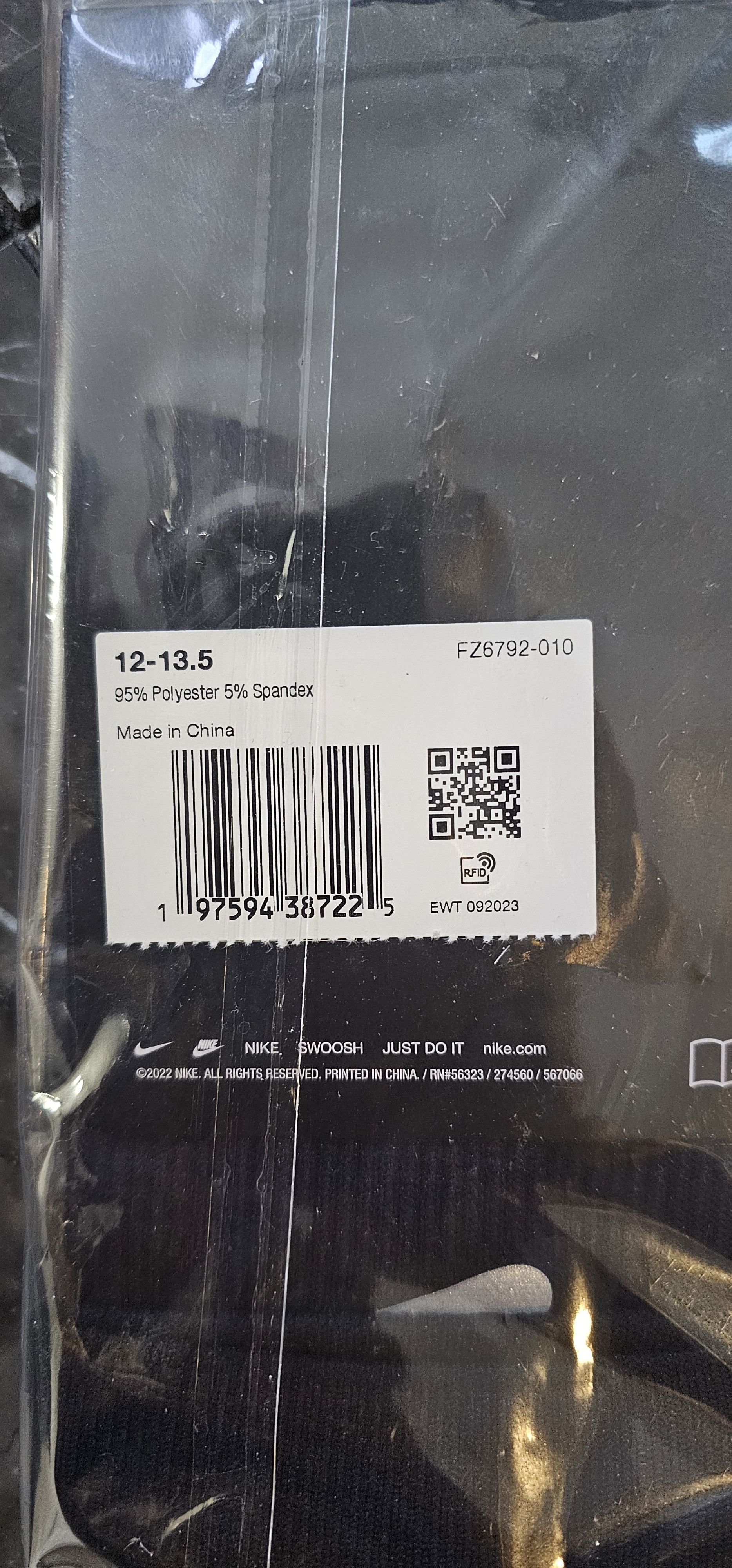 Nike × Supreme New Supreme Nike Spark Crew Socks - Black Size ONE SIZE - 3 Thumbnail