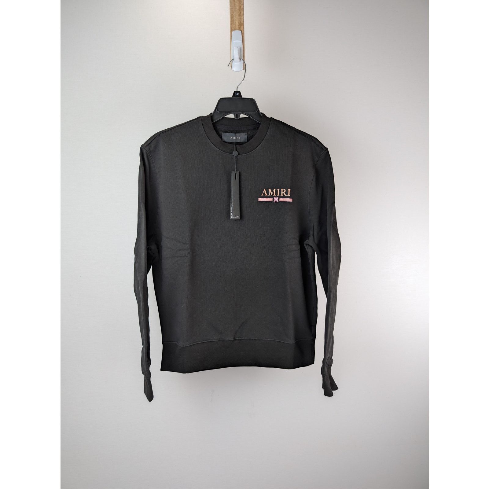 Amiri o1rshd1 MA Watercolor Bar Crewneck Sweatshirt in Black M Size US M / EU 48-50 / 2 - 2 Thumbnail