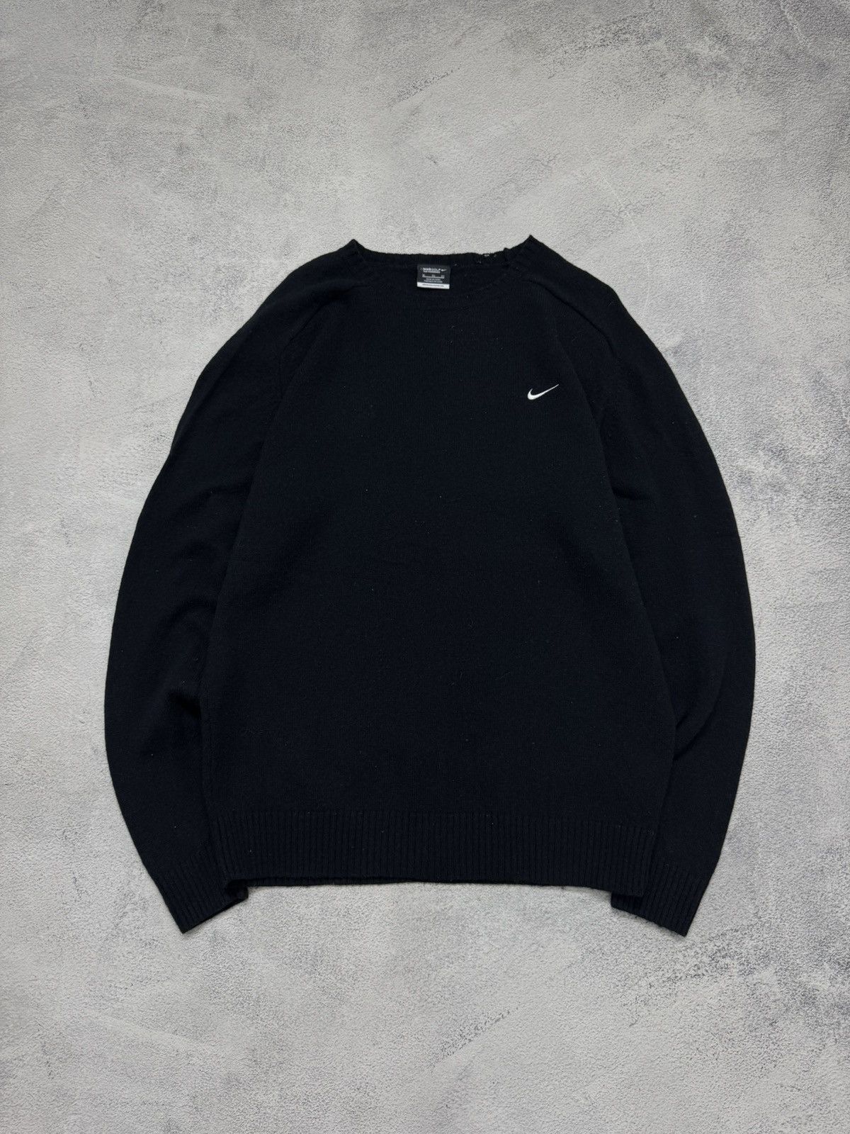 Nike Vintage Y2k Nike Wool Sweater Mini Swoosh 90’s Size US XL / EU 56 / 4 - 4 Thumbnail