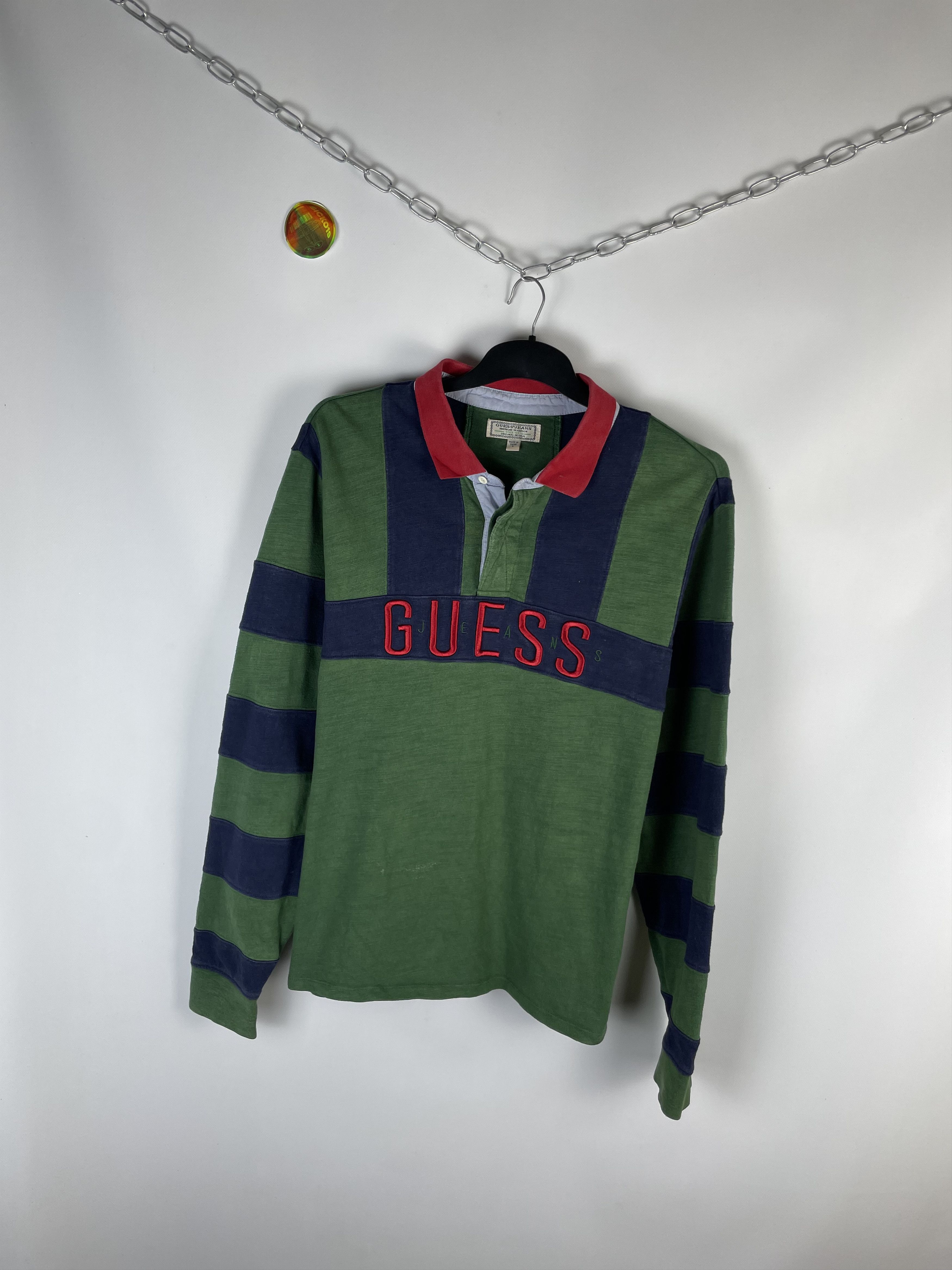 Guess × Vintage Vintage Guess Long Sleeve Size US L / EU 52-54 / 3 - 2 Thumbnail