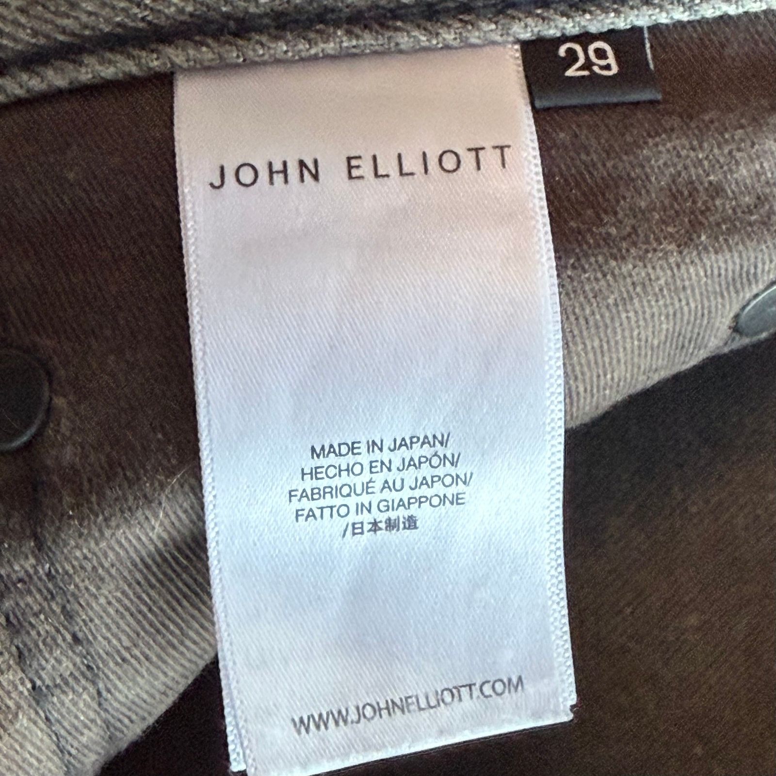 John Elliott JOHN ELLIOT: Men's "The Daze" Scribble Grey Jeans - 29 Size US 29 - 4 Thumbnail