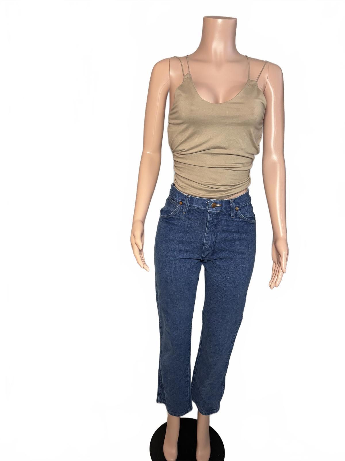 Wrangler Wrangler 90s Vintage High-Waisted Straight Leg Blue Jeans 9 Size 30" / US 8 / IT 44 - 2 Thumbnail