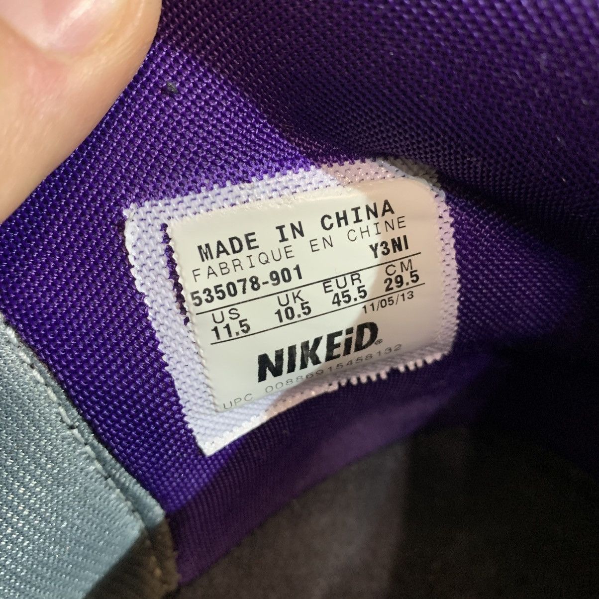 Nike Baltimore Ravens Nike Dunk Men’s Shoes size 11.5 US 45.5 EU Size US 11.5 / EU 44-45 - 12 Thumbnail