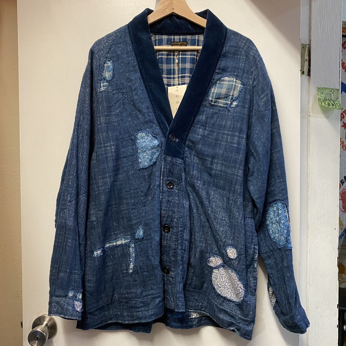 Kapital Kapital Patchwork Nora-Dot Tiger Juddbhan Indigo Shirt Size US L / EU 52-54 / 3 - 1 Thumbnail
