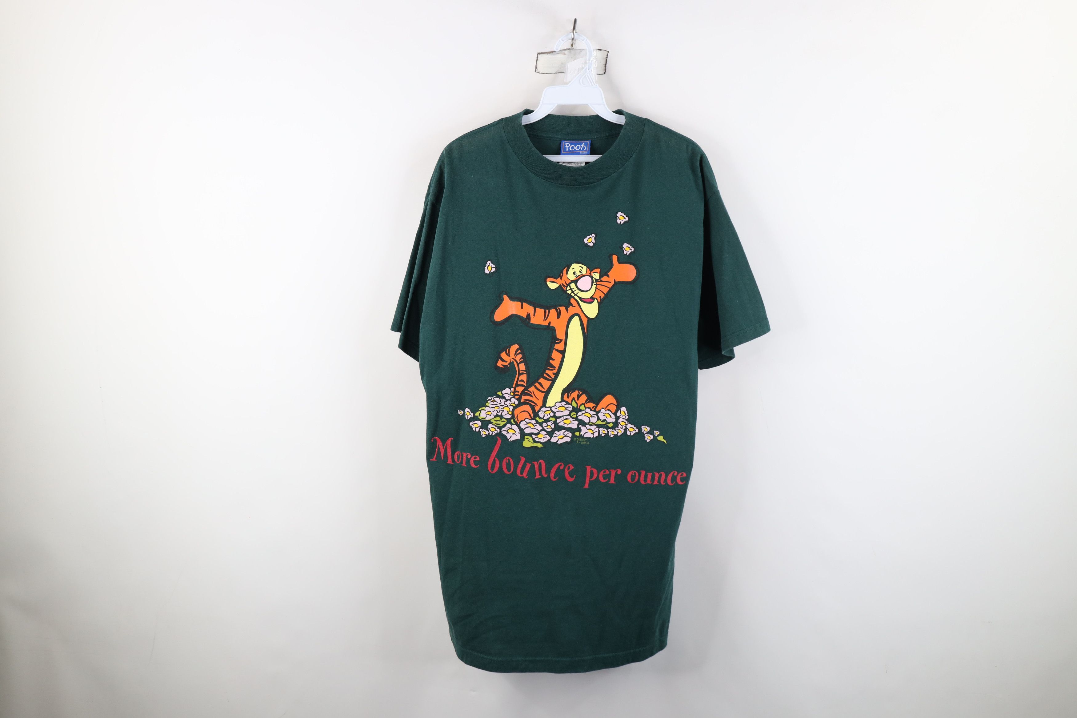 Disney Vintage 90s Disney Winnie the Pooh Tigger Bounce T-Shirt Size US L / EU 52-54 / 3 - 1 Thumbnail