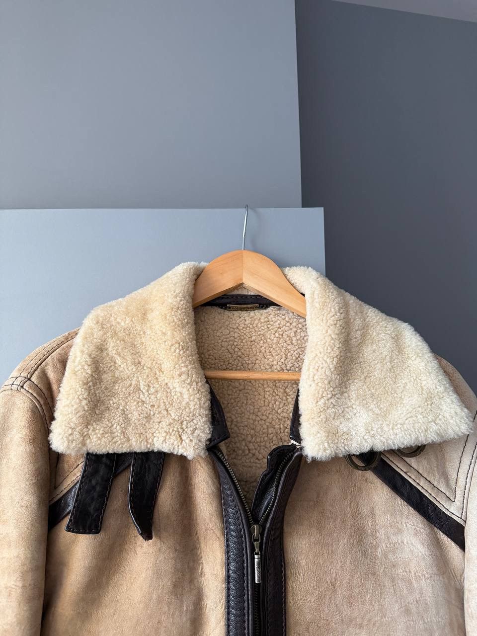 Roberto Cavalli Roberto Cavalli Shearling Leather Biker Fur Detail Jacket Size US L / EU 52-54 / 3 - 3 Thumbnail