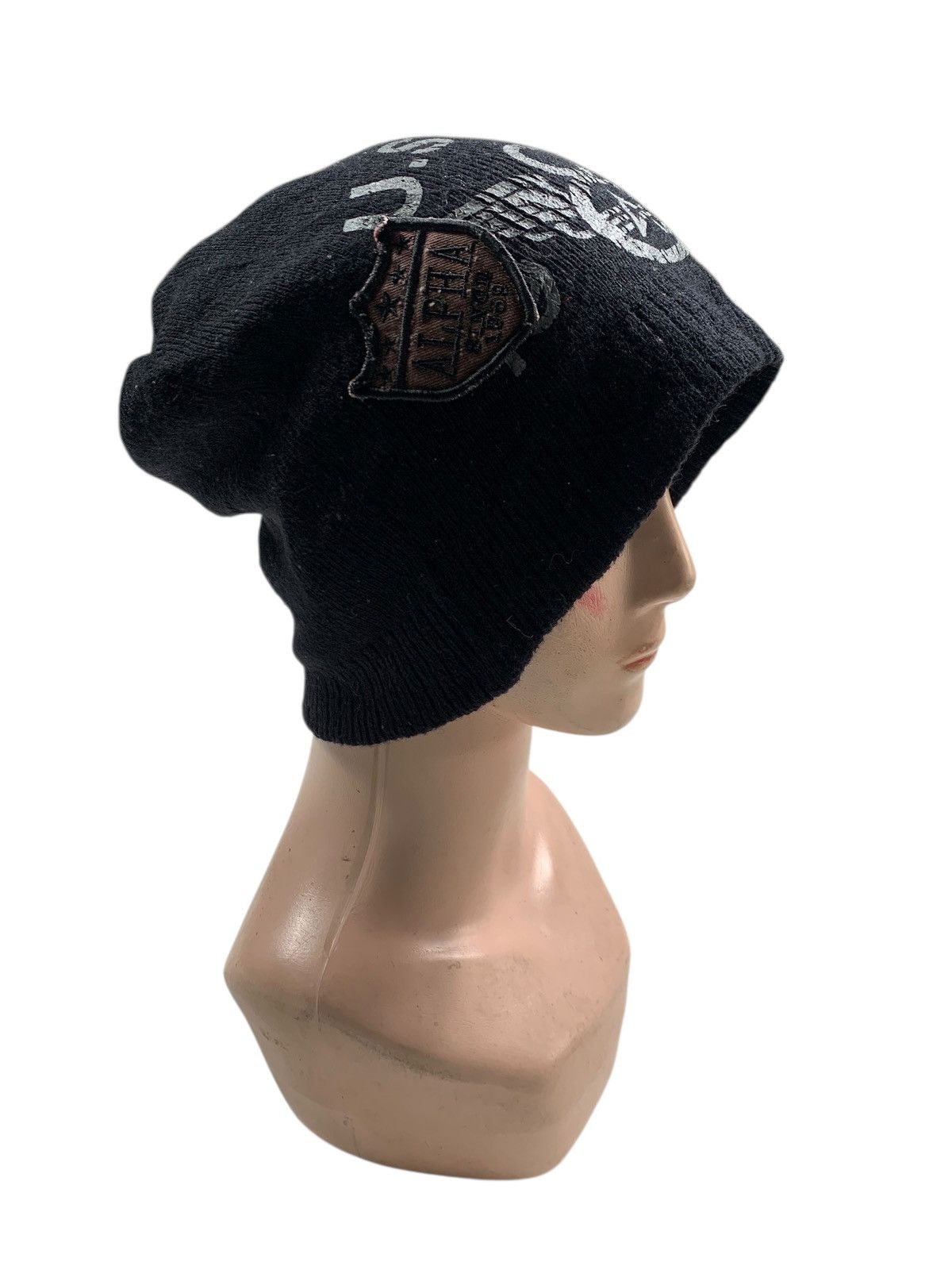 Japanese Brand × Kapital × Vintage Alpha industri u.s.a.f 1959 Beanie Hats RARE Size ONE SIZE - 3 Thumbnail