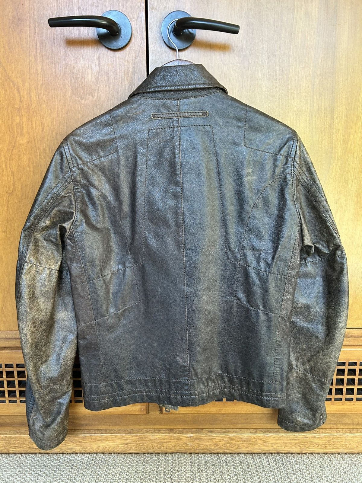 Prada Prada Leather Zip Motorcycle Jacket SYV058 Size US M / EU 48-50 / 2 - 7 Thumbnail