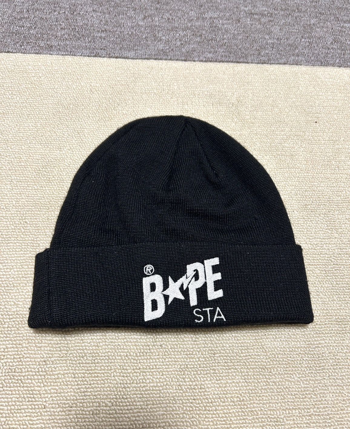 Bape OG Bapesta Star Embroidered Beanie Hat Size ONE SIZE - 1 Thumbnail