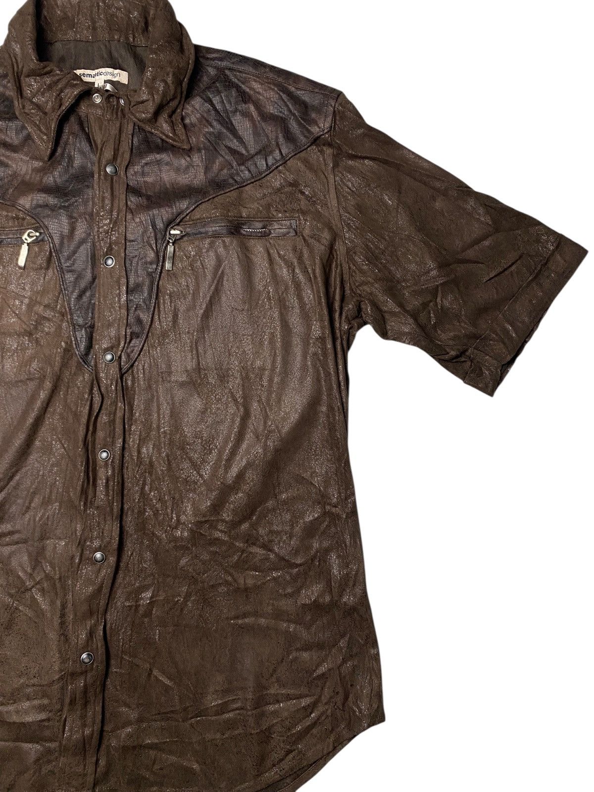 If Six Was Nine 2000's Semantic Design Western Crocodilo Pattern Shirts Size US M / EU 48-50 / 2 - 2 Thumbnail