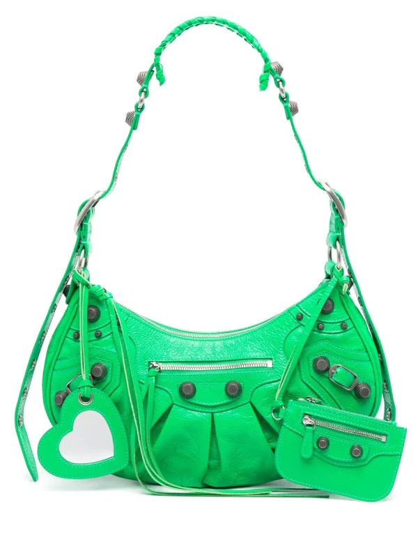 Balenciaga o1mt1gz0125 Size: OS / Le Cagole Shoulder Bag in Vivid Green Size ONE SIZE - 1 Thumbnail