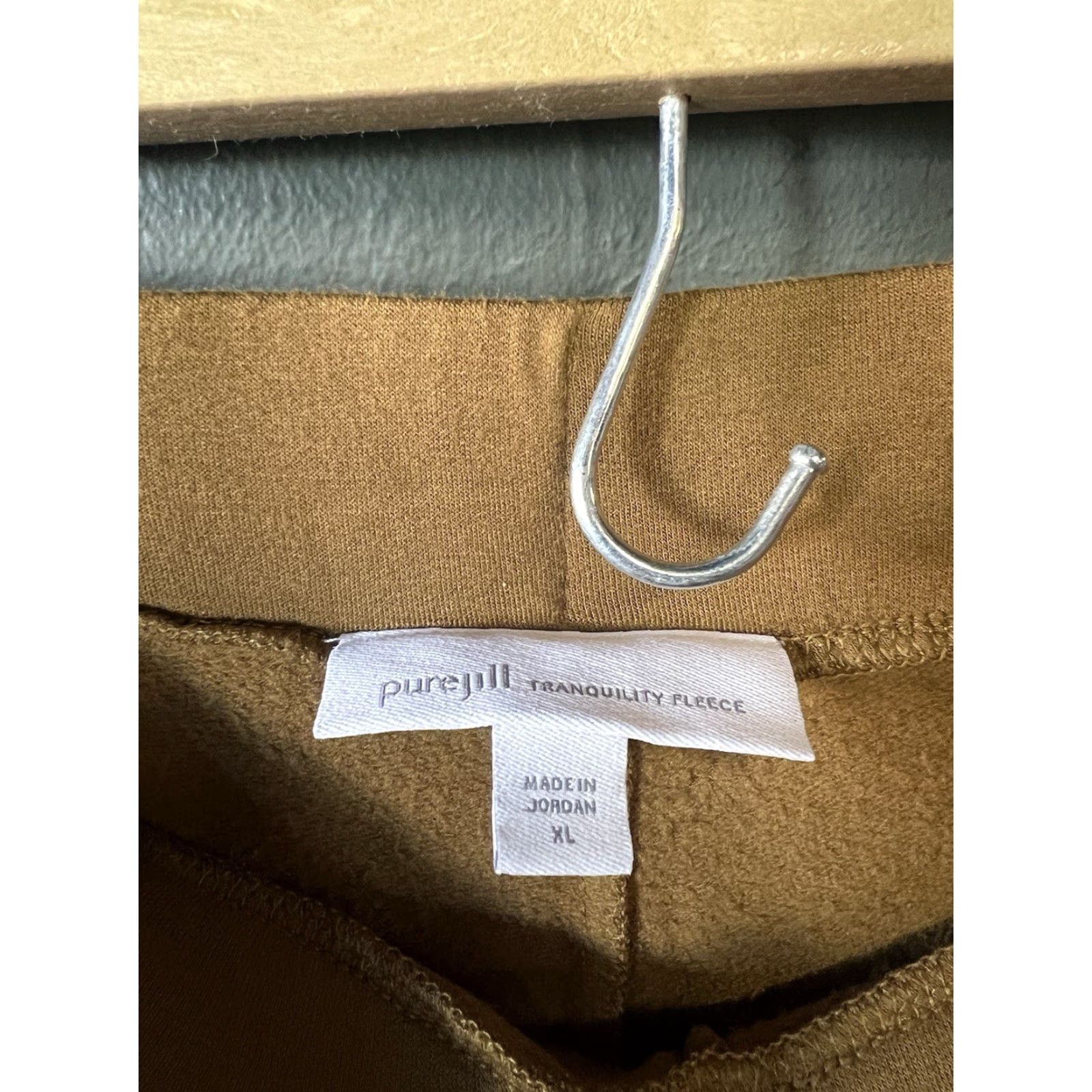 J. Jill Purejill Womens Pants Fleece Brown Pull On XL Tranquility Size 40" / US 18 - 3 Thumbnail