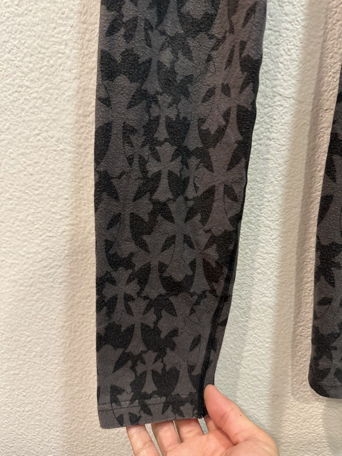Chrome Hearts Ch Cemetery Cross Leggings S Size 26" / US 2 / IT 38 - 3 Thumbnail