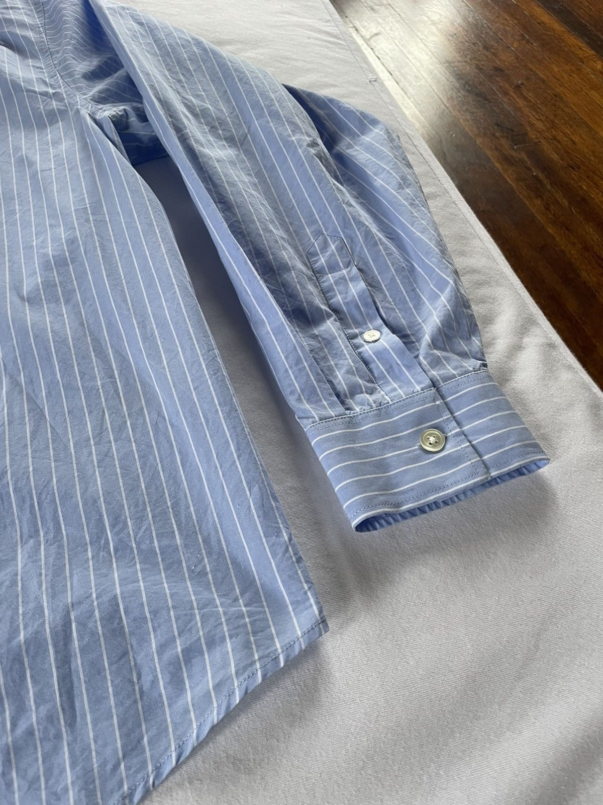Stussy × Wales Bonner Stussy x Wales Bonner Poplin Shirt - FW25 Size 42L - 4 Thumbnail