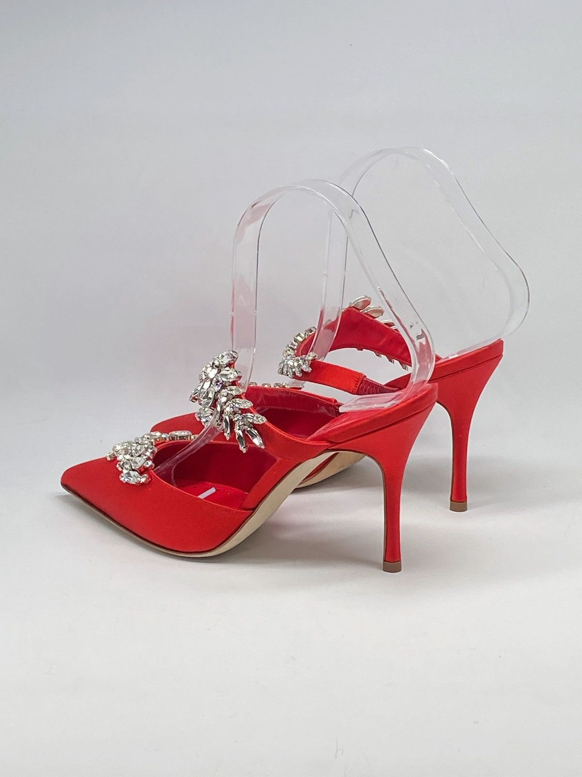 Manolo Blahnik Manolo Blahnik Lurum 90MM Embellished Satin Mules size 36 Size US 6 / IT 36 - 11 Thumbnail