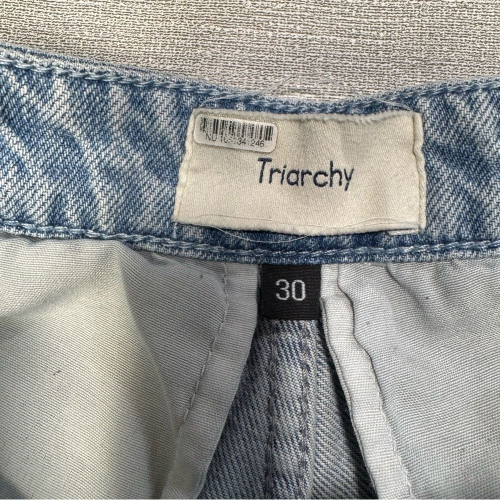 Other Triarchy Pleated Front Wide Leg Jeans Size 30 Size 30" / US 8 / IT 44 - 6 Thumbnail
