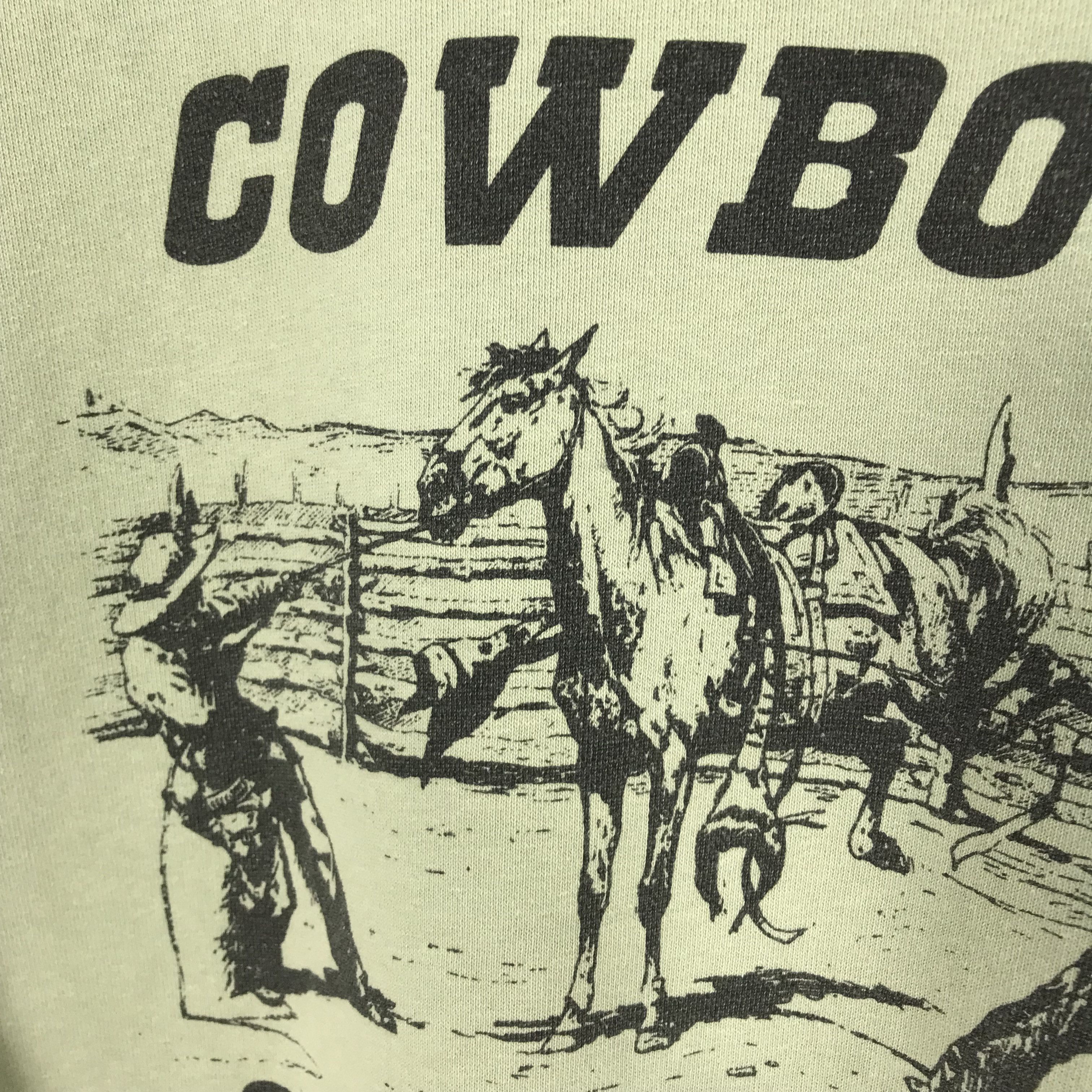 Cowboy Equipment Vintage Retro Graphic Cowboys Green Sweatshirt - 577 Size US S / EU 44-46 / 1 - 7 Thumbnail