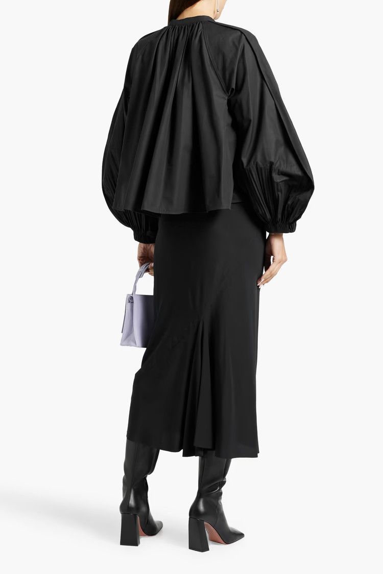 Jil Sander o1loc1c1124 Blouses in Black Size L / US 10 / IT 46 - 3 Thumbnail