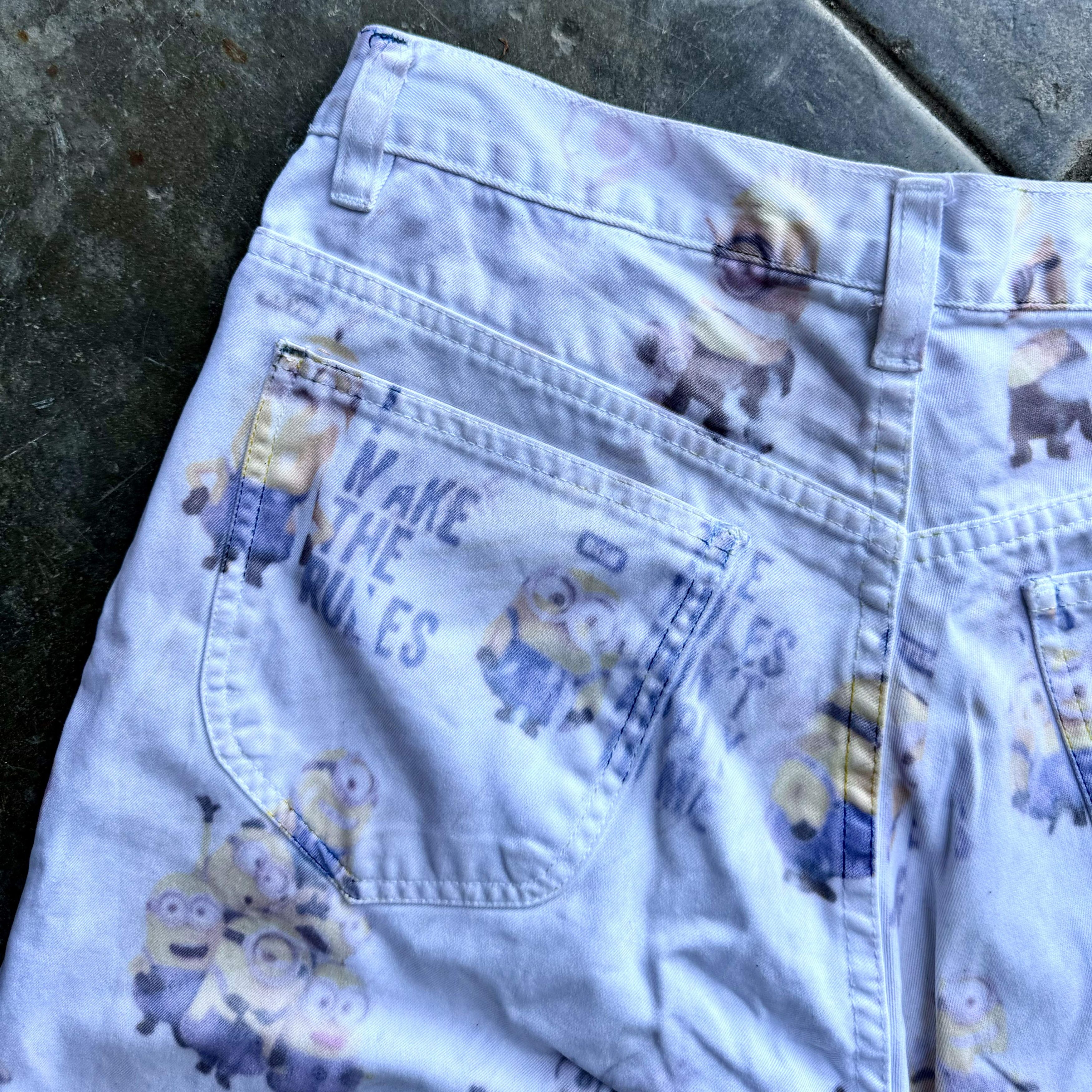 Levi's Printed Minions Jeans Designed by G Rags 72 Size US 32 / EU 48 - 1 Thumbnail