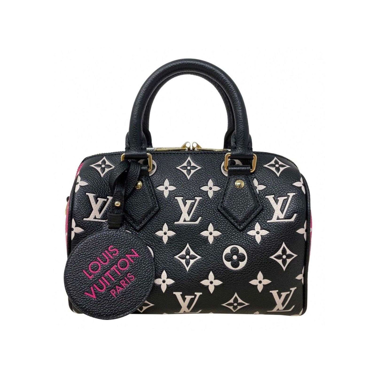 Louis Vuitton Speedy Bandouliere Duffle 20 Black Pink White