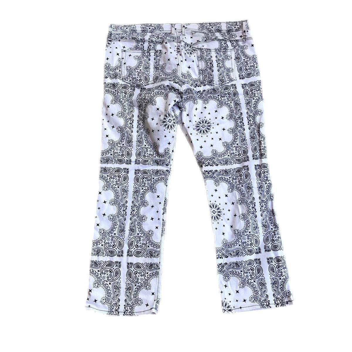 If Six Was Nine Paisley Flared Jeans Silence is Golden Size US 42 / EU 58 - 2 Thumbnail