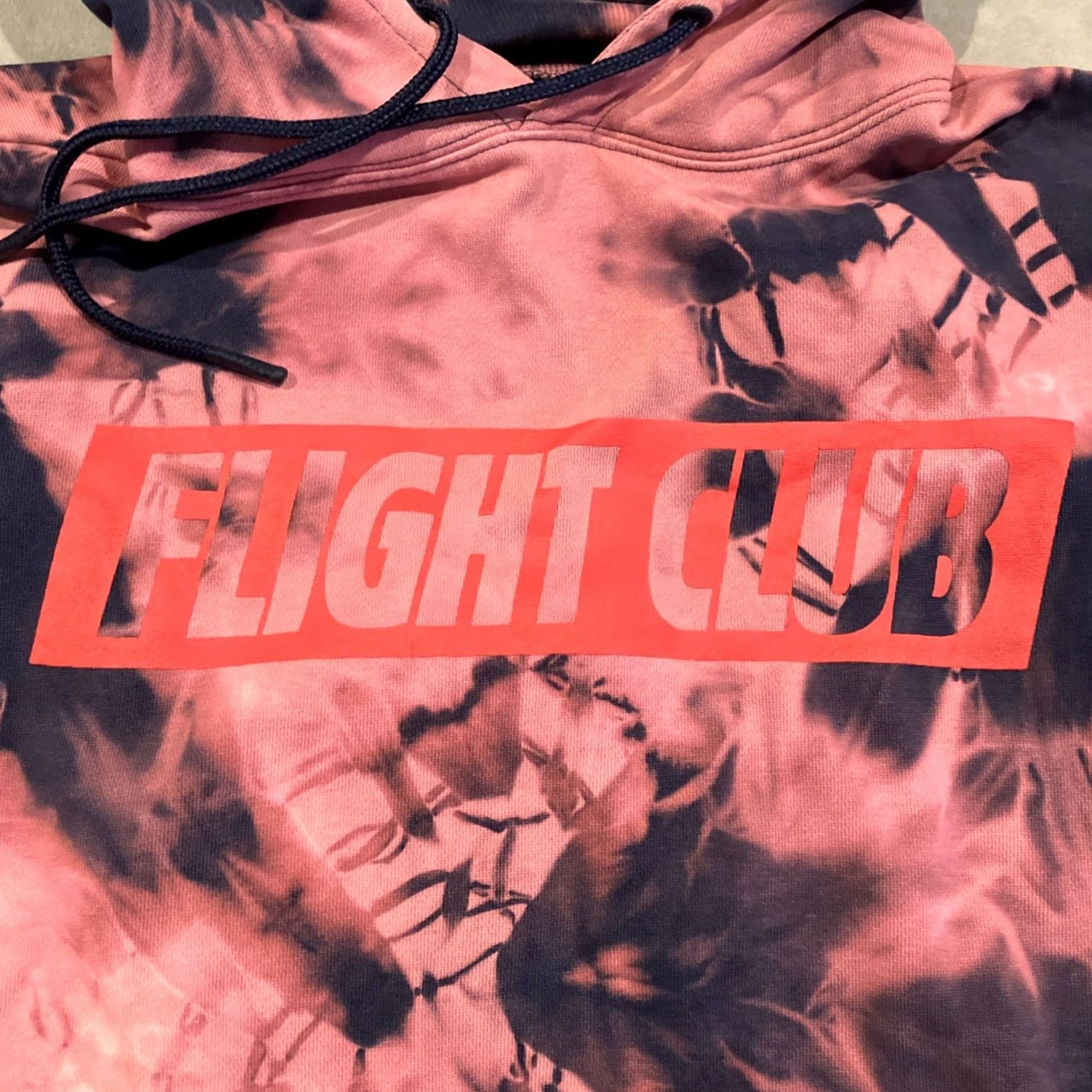 Vintage FLIGHT CLUB NYC Custom Reverse Tie Dye Hoodie Men's Large Awesome Size US L / EU 52-54 / 3 - 2 Thumbnail