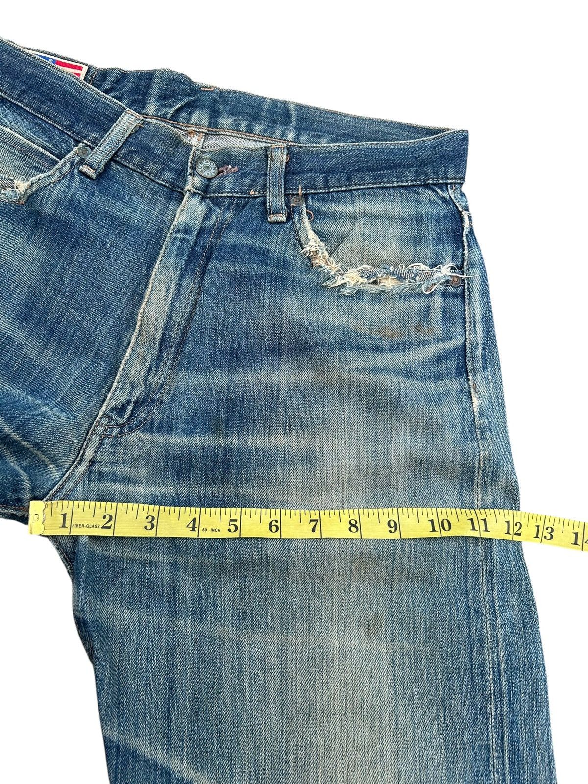 Kapital Thrashed Vintage Bobson Selvedge Denim Jeans Size US 31 - 18 Thumbnail
