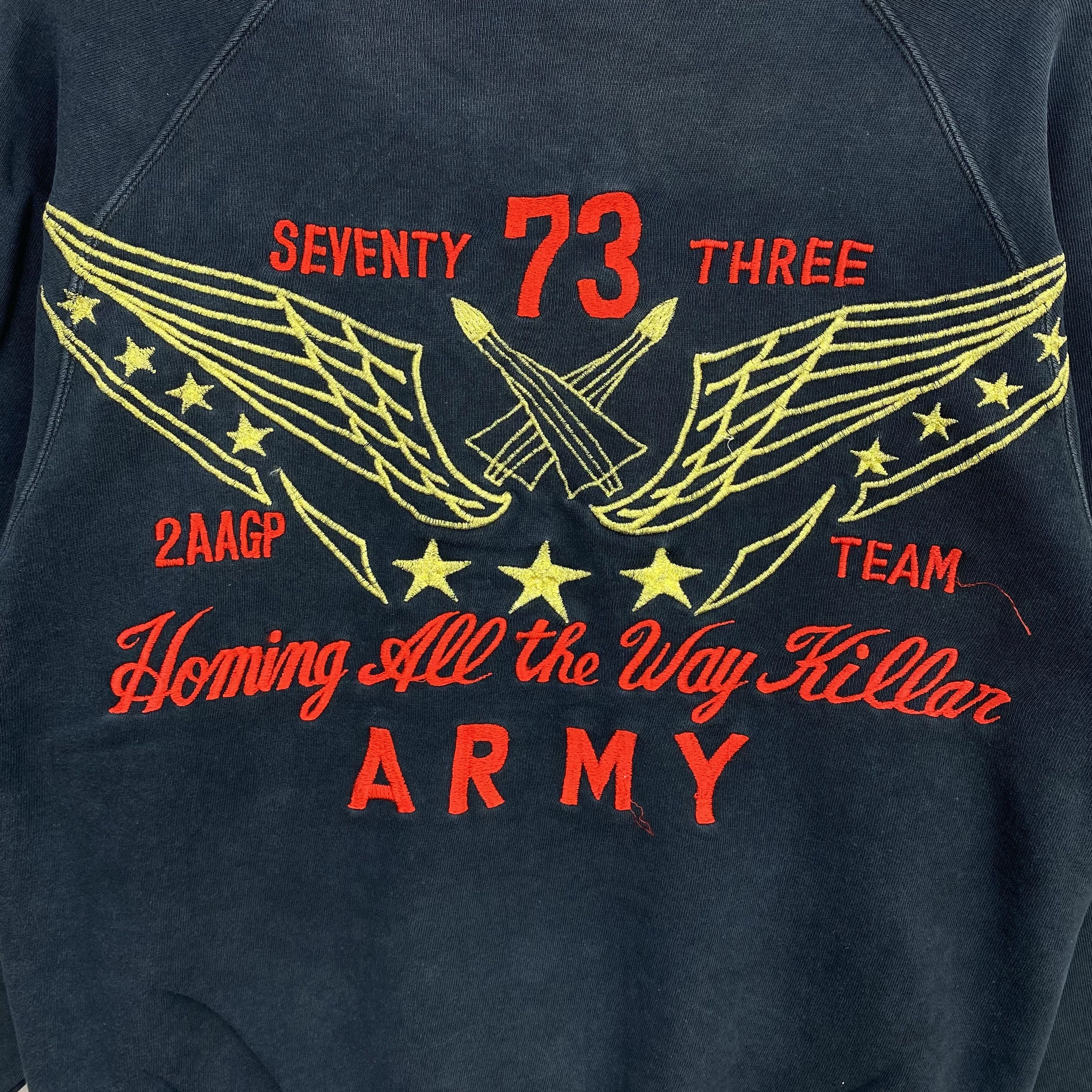 Vintage Vintage 73 Army Homing All the Way Killar Sweater Military Size US M / EU 48-50 / 2 - 4 Thumbnail