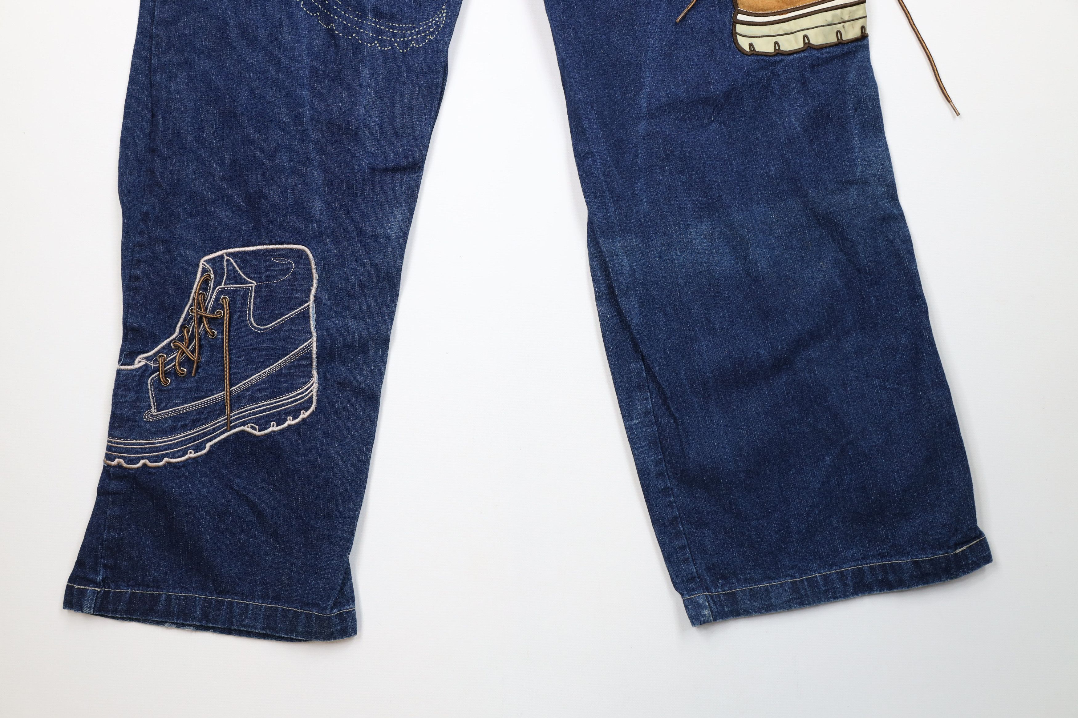 Vintage Vintage 90s Y2K Streetwear Wide Leg Boot Denim Jeans Blue Size US 42 / EU 58 - 4 Thumbnail