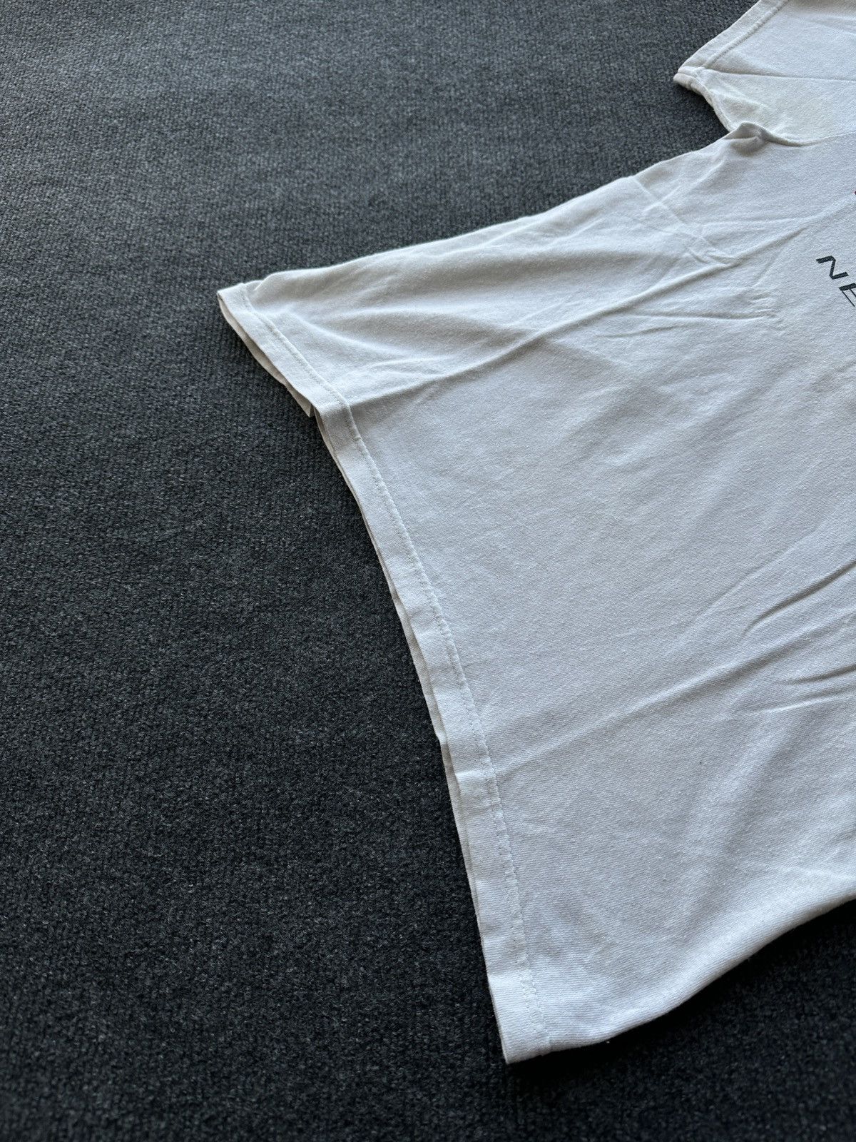 Vintage 🚨USA NEW YORK RARE WHITE DISTRESSED TEE BIG LOGO BOXY FIT Size US S / EU 44-46 / 1 - 3 Thumbnail