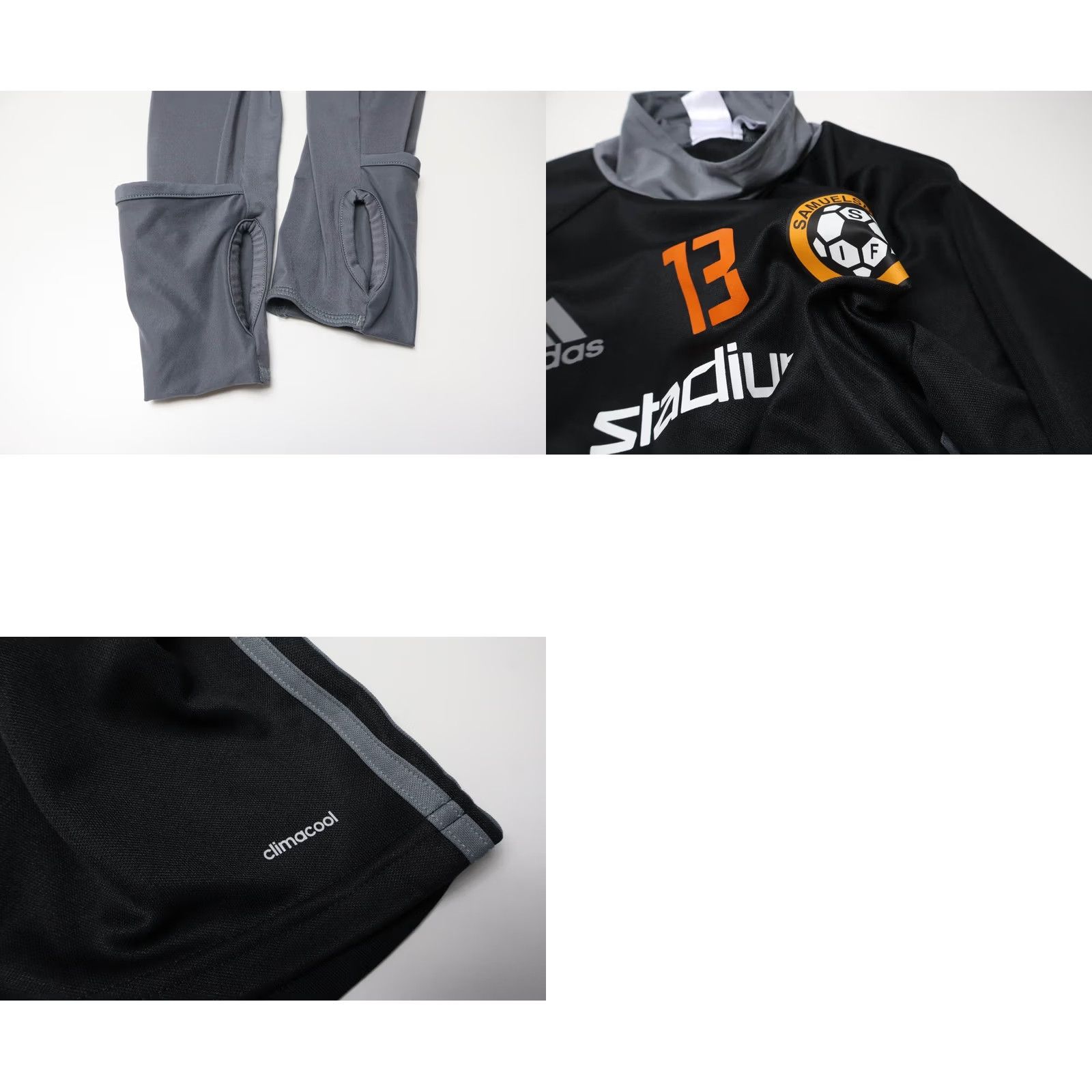 Adidas ADIDAS Climacool Sweatshirt Men's SMALL Breathable Black Mock Neck Logo Pullover Size US S / EU 44-46 / 1 - 8 Thumbnail