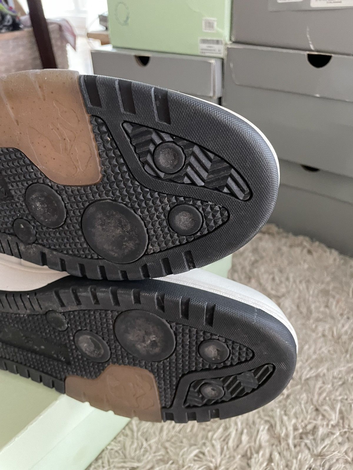 Off-White Off White Out of Office White/Black Size US 13 / EU 46 - 10 Thumbnail
