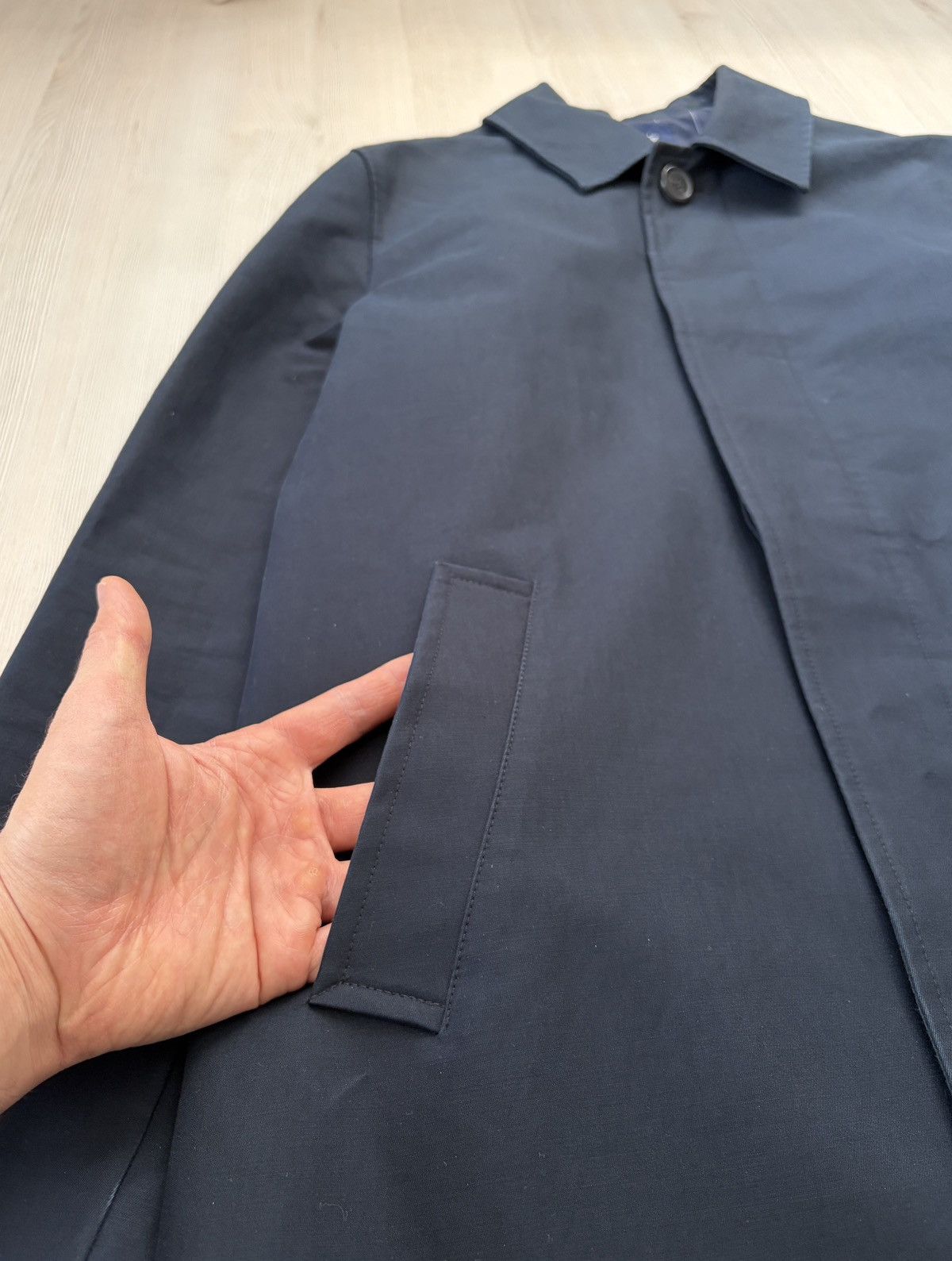 Balibaris Balibaris Dark Blue Rain Mac Coat Size US M / EU 48-50 / 2 - 6 Thumbnail