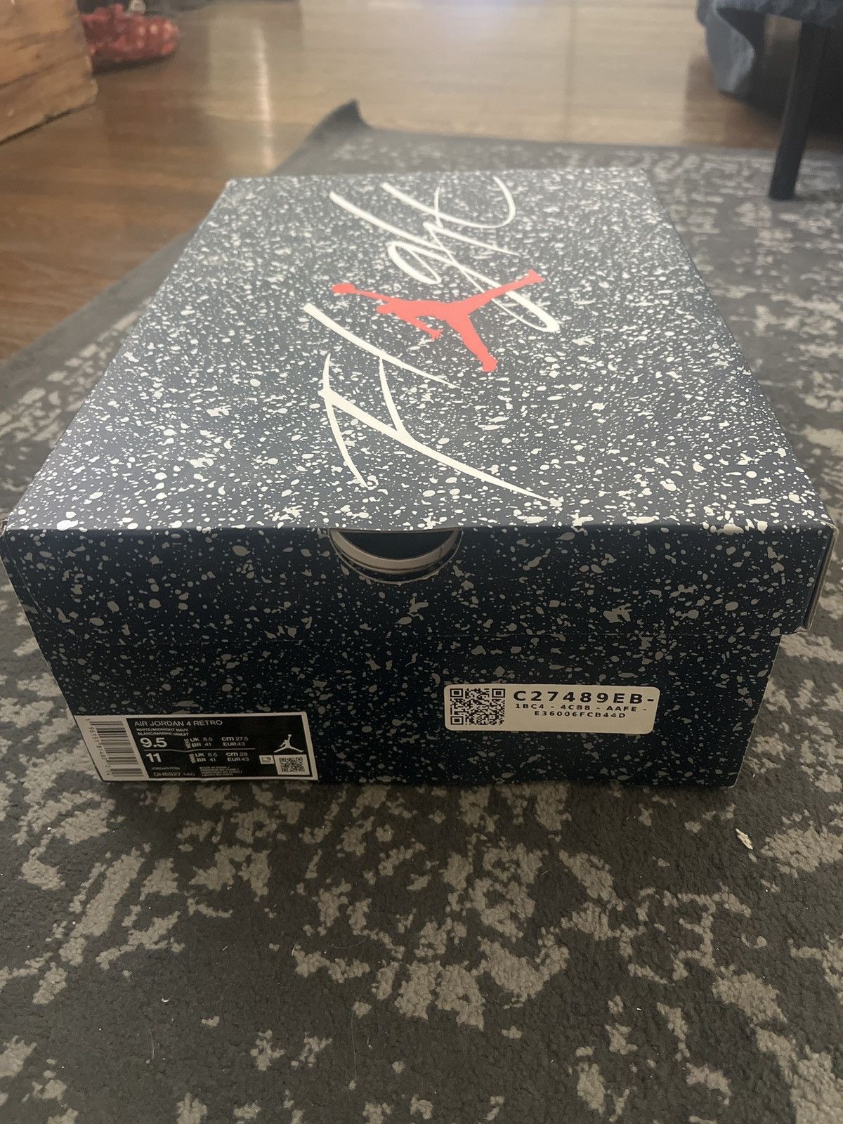Jordan Brand JORDAN 4 Midnight Navy Size US 9.5 / EU 42-43 - 10 Thumbnail
