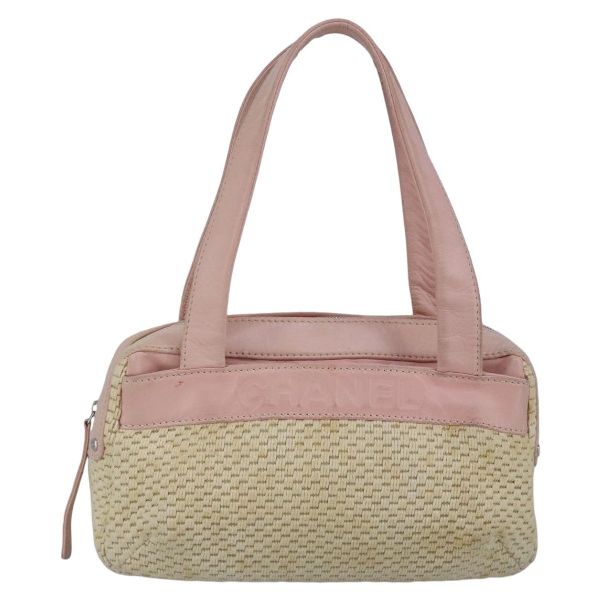 Chanel Pink Canvas Handbag (Pre-Owned) Size ONE SIZE - 1 Thumbnail