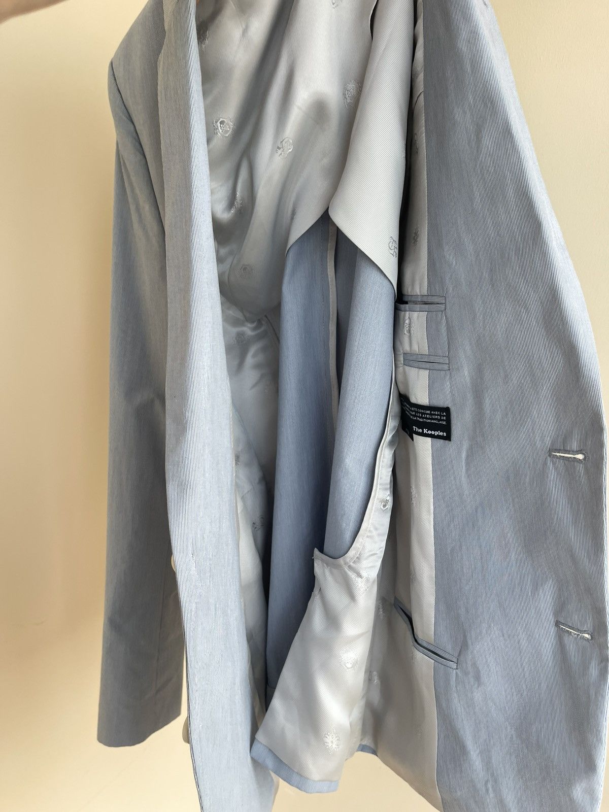 The Kooples The Kooples Cotton Striped Fitted Summer Blazer Jacket 46 IT Size 36R - 8 Thumbnail