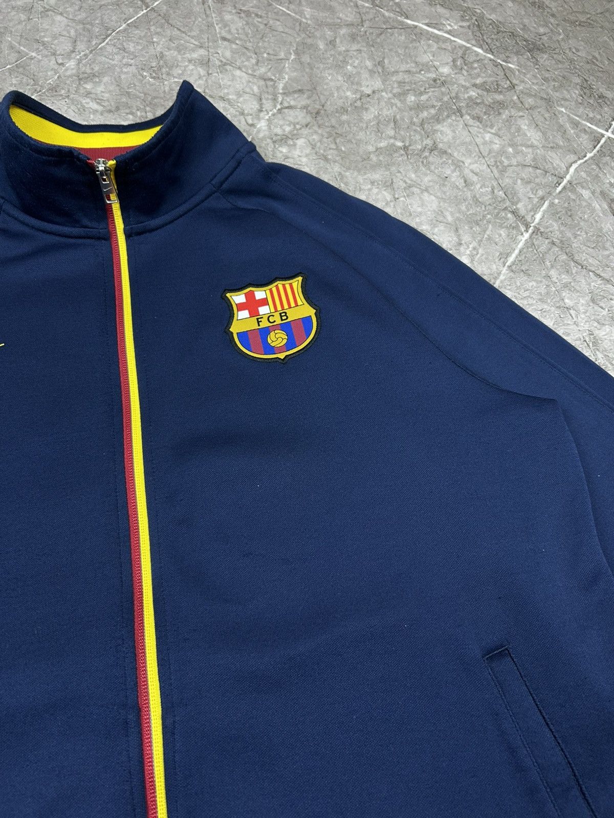 Nike Nike F.C. Barcelona Football Track Top Soccer Jacket Rare Size US L / EU 52-54 / 3 - 5 Thumbnail